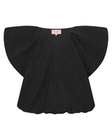 HUNKØN Ebba Wing top Toppe Black