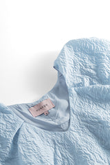 HUNKØN Ebba Wing top Toppe Light Blue