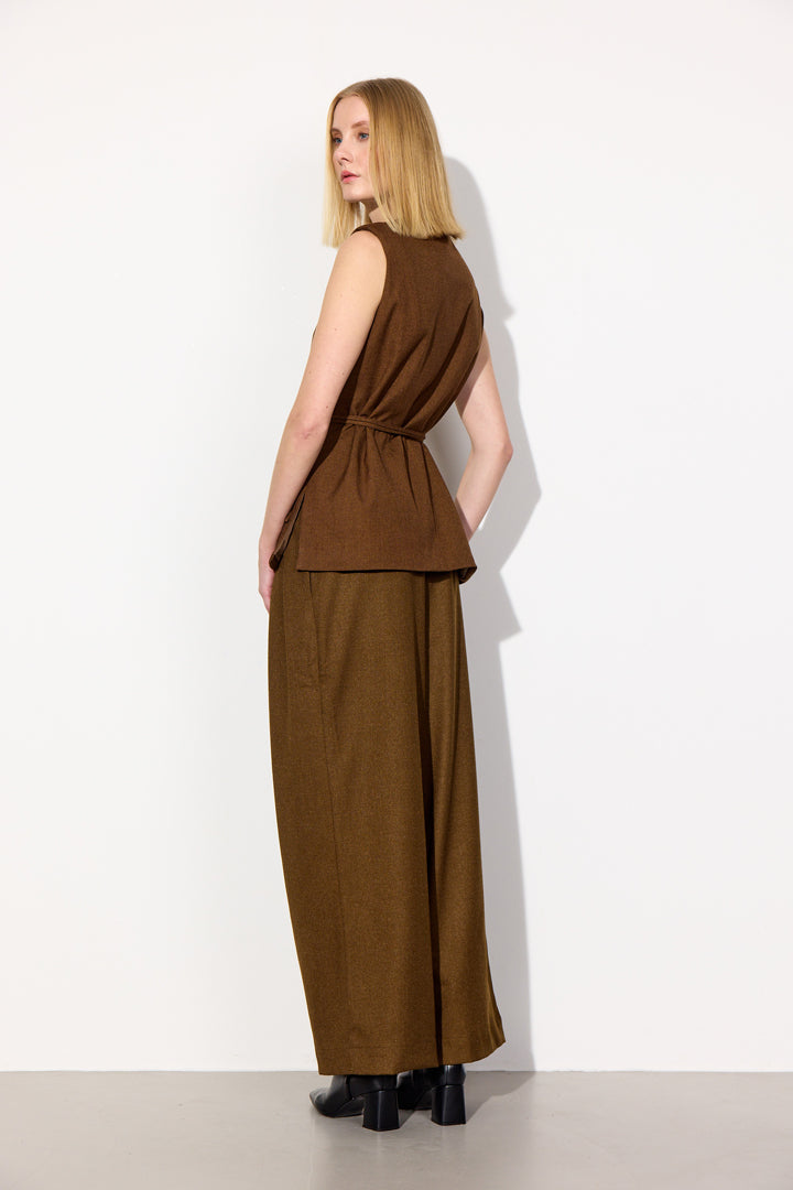 HUNKØN Emiko Trousers Bukser Brown
