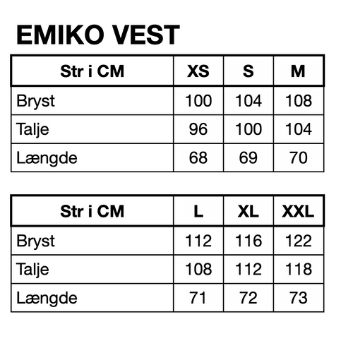 HUNKØN Emiko Vest Vests Grey