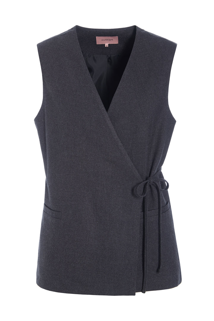 HUNKØN Emiko Vest Vests Grey
