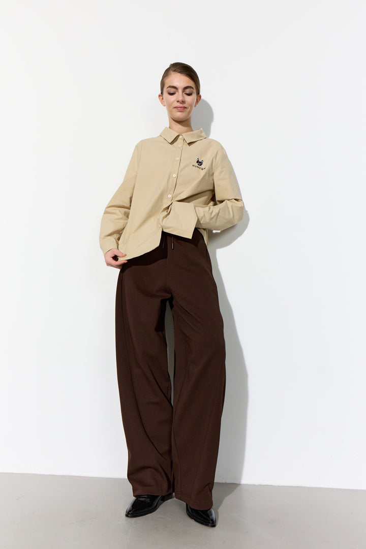 HUNKØN Esme Shirt Skjorter Beige
