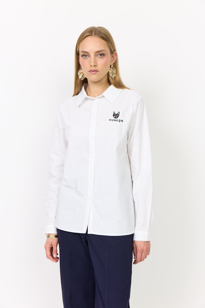HUNKØN Esme Shirt Skjorter White