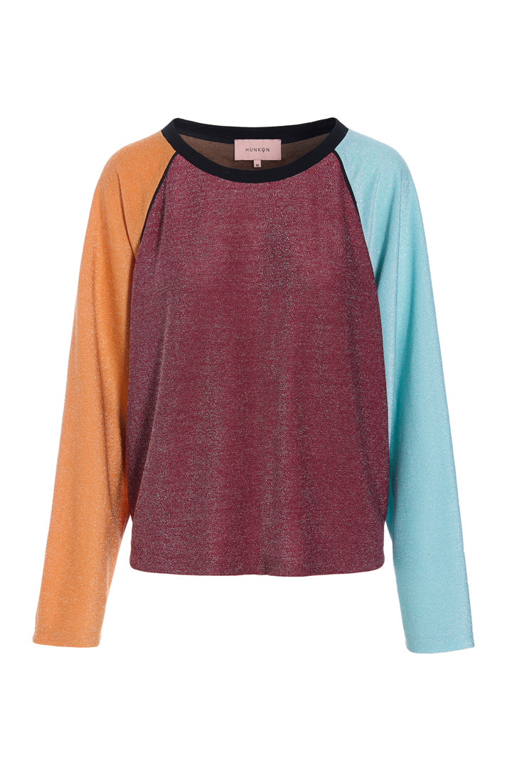 HUNKØN Fatima Blouse Bluser Mixed Glitter
