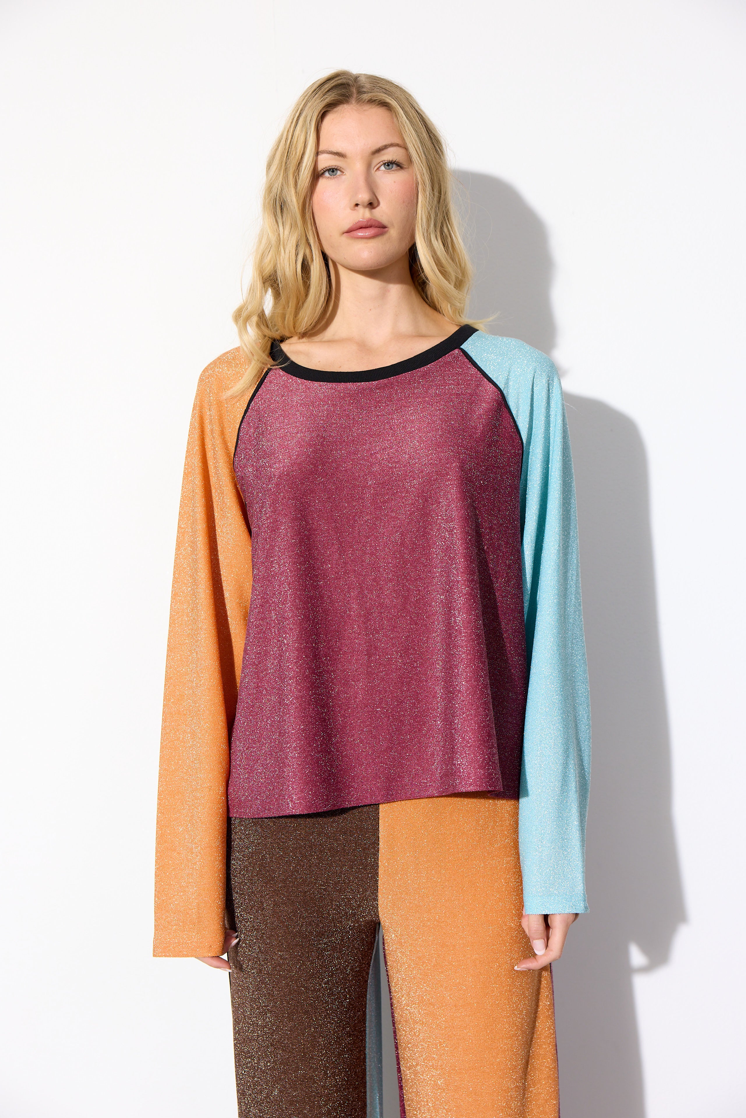 HUNKØN Fatima Blouse Bluser Mixed Glitter