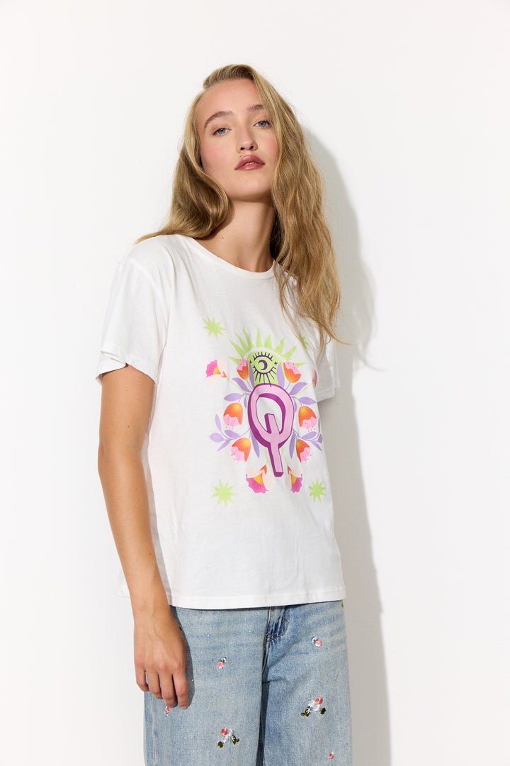 HUNKØN Flowerchild T-shirt T-shirts White