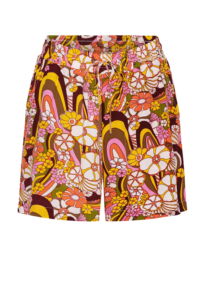 HUNKØN Goldie shorts Shorts Orange Floral