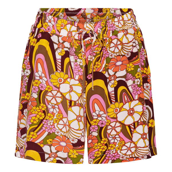 HUNKØN Goldie shorts Shorts Orange Floral