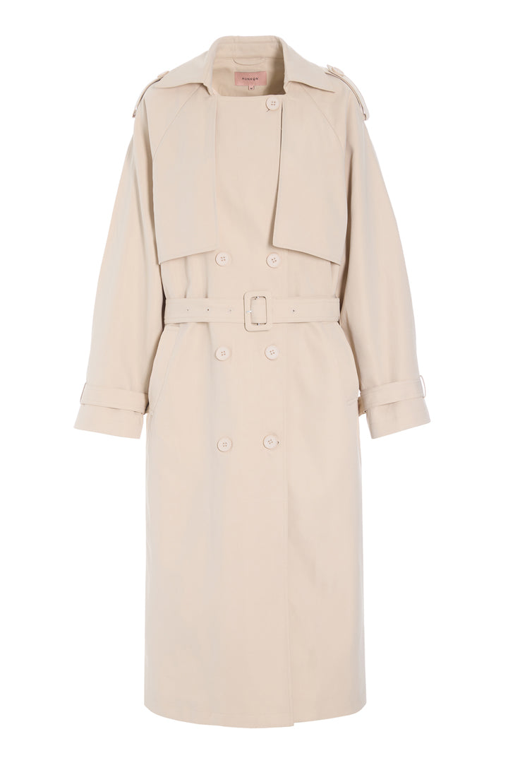 HUNKØN Gunilla Trenchcoat Frakker Cream