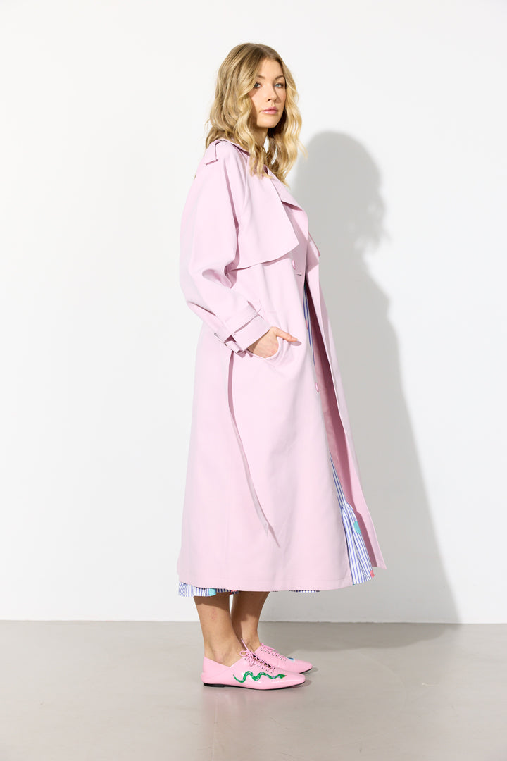 HUNKØN Gunilla Trenchcoat Frakker Rose
