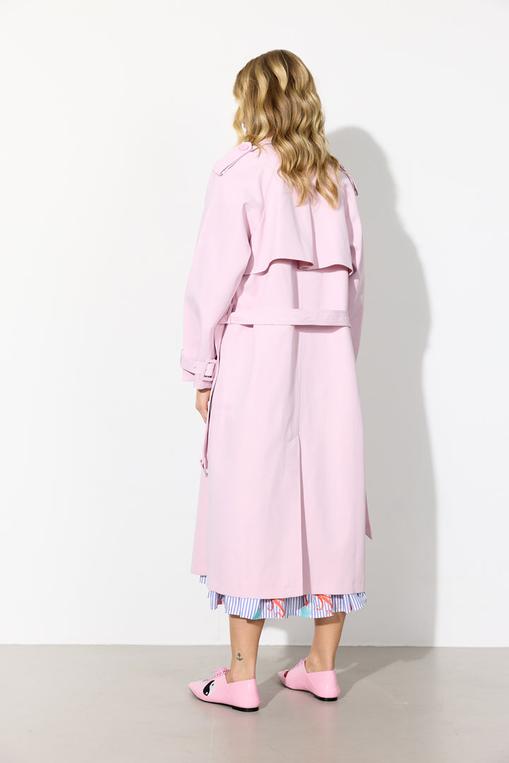 HUNKØN Gunilla Trenchcoat Frakker Rose