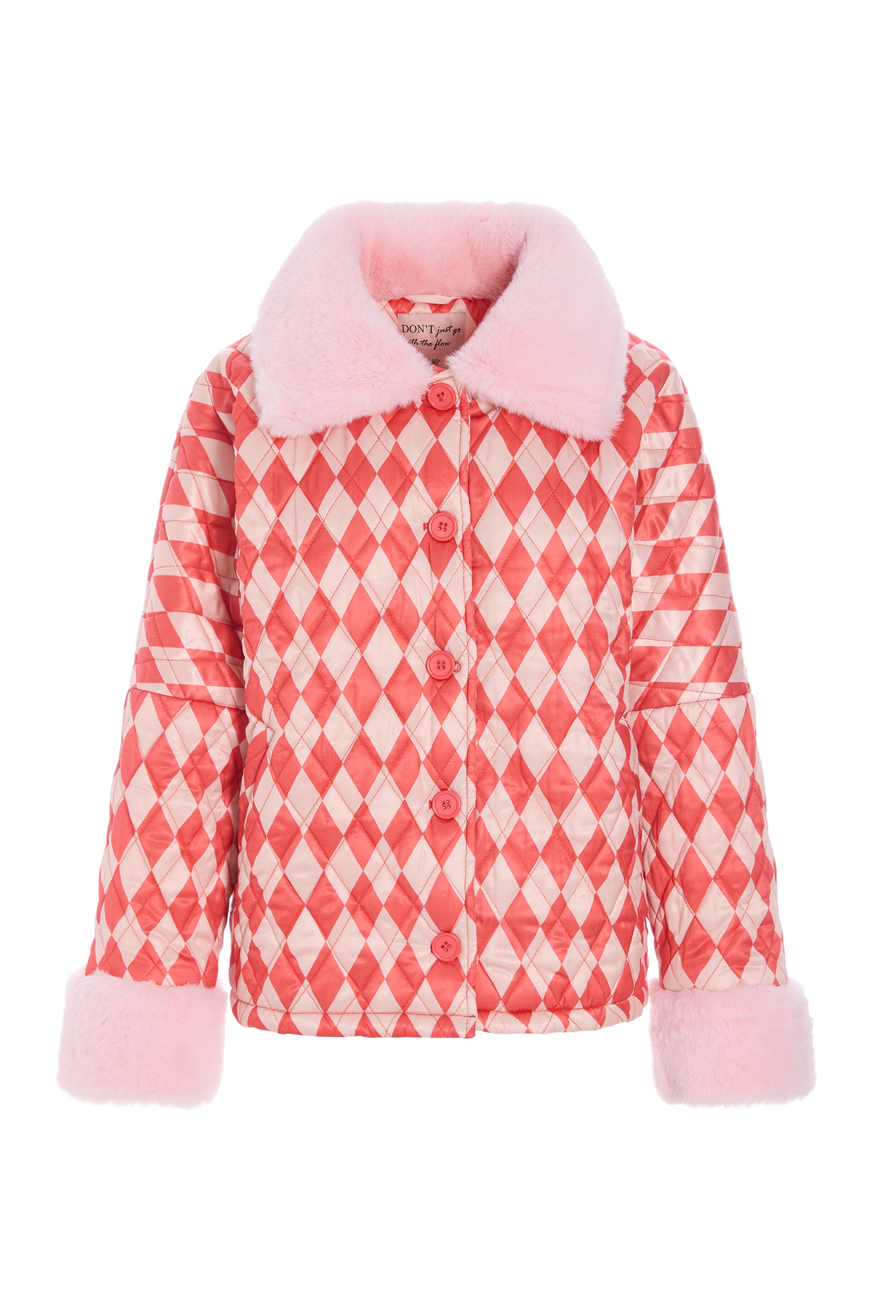 HUNKØN Harly Quilt Jacket Jakker Red Harlequin