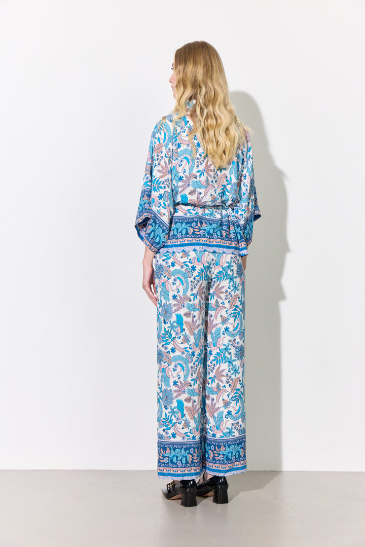 HUNKØN Helene Shirt Skjorter Bird Blue