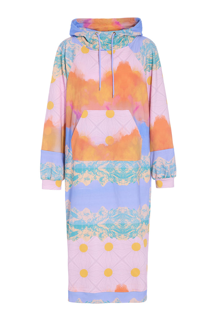 HUNKØN Hope Sweat Dress Kjoler Horizon Art Print