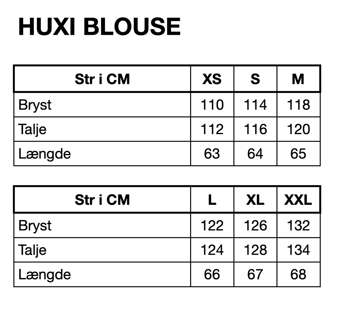 HUNKØN Huxi Blouse Bluser Black