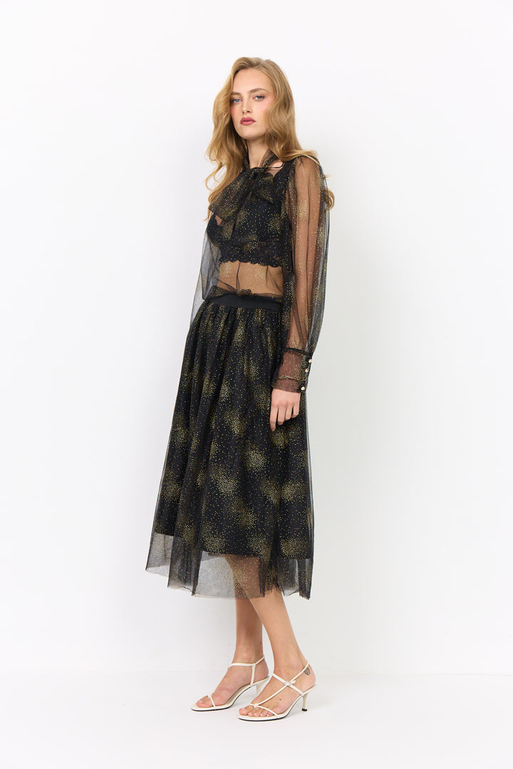HUNKØN Huxi Blouse Bluser Black