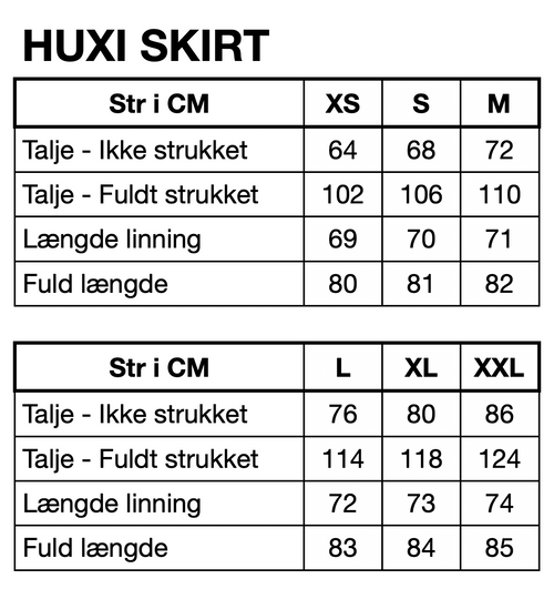 HUNKØN Huxi Skirt Nederdele Black