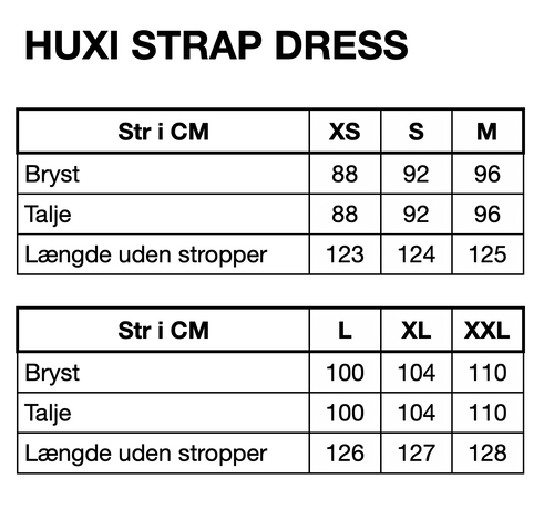HUNKØN Huxi Strap Dress Kjoler Black