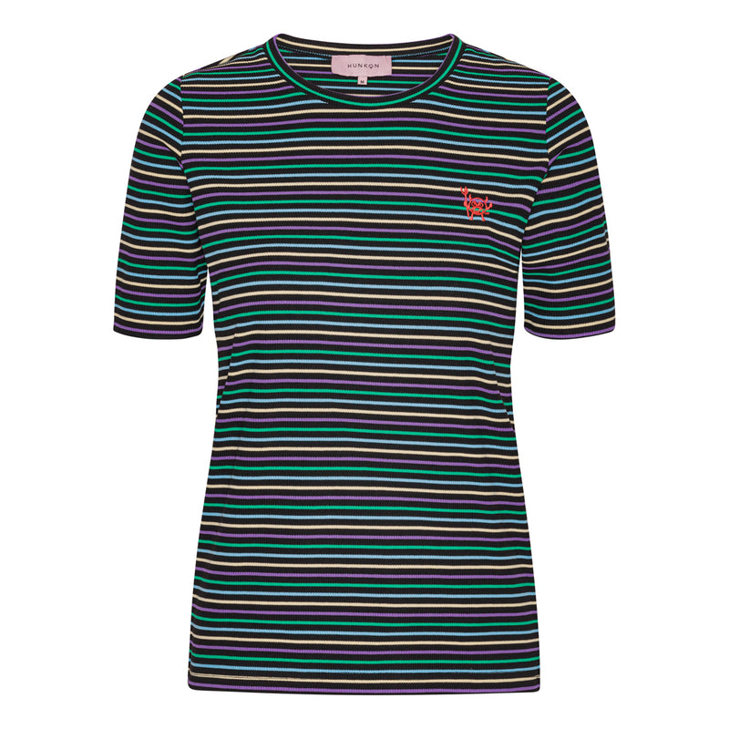 HUNKØN Indie T-shirt T-shirts Black striped