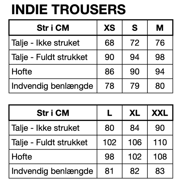 HUNKØN Indie Trousers Bukser Black striped