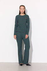 HUNKØN Indie Trousers Bukser Black striped