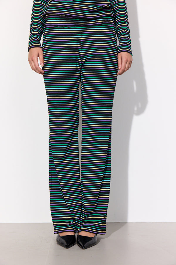 HUNKØN Indie Trousers Bukser Black striped