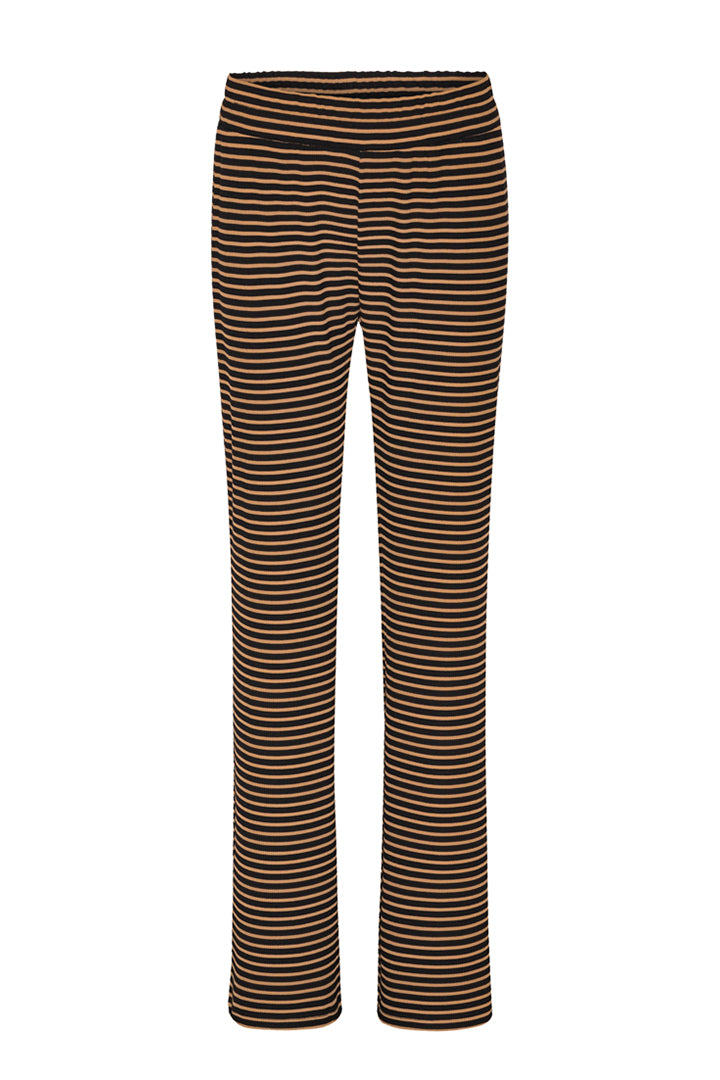 HUNKØN Indie Trousers Bukser Brown Striped