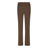 HUNKØN Indie Trousers Bukser Brown Striped