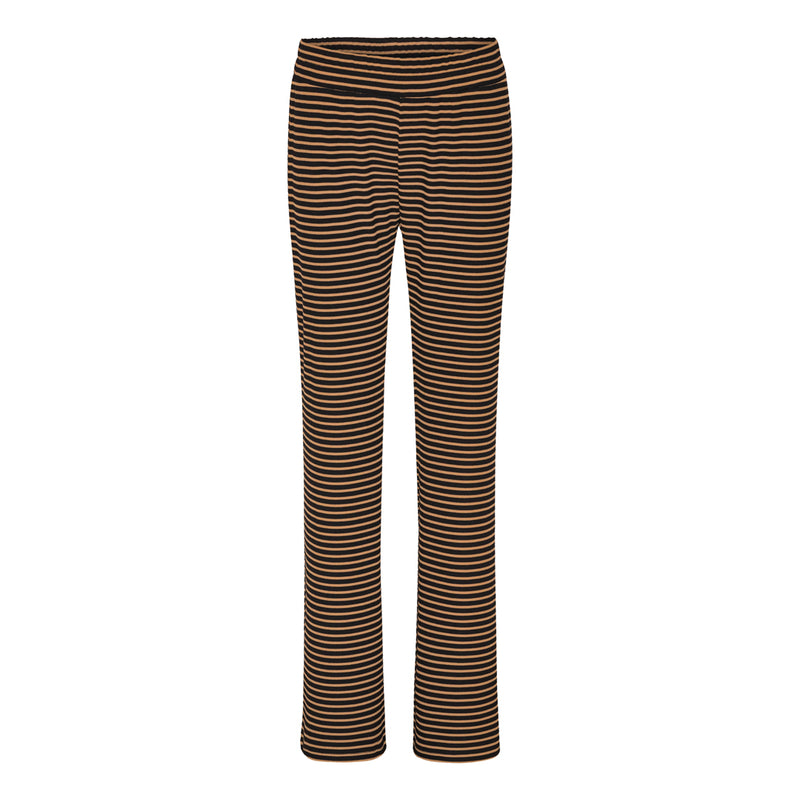 HUNKØN Indie Trousers Bukser Brown Striped