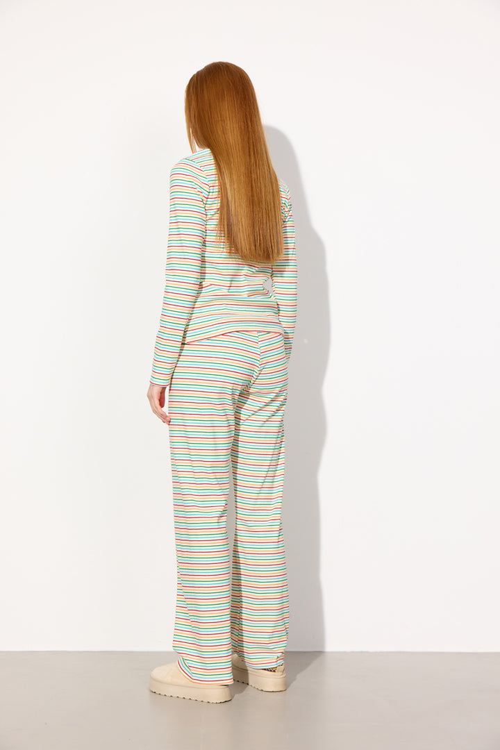 HUNKØN Indie Trousers Bukser Rainbow Striped