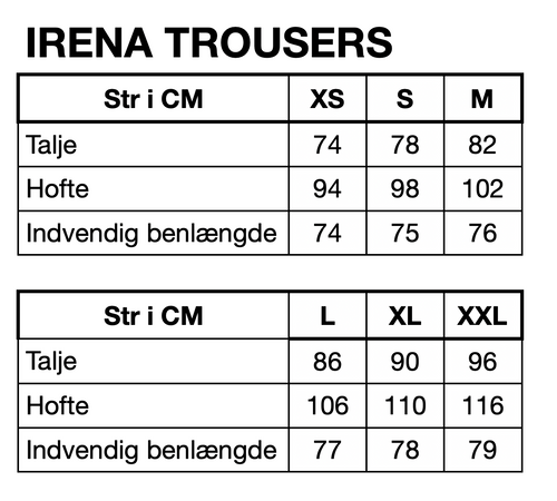 HUNKØN Irena Trousers Bukser Brown