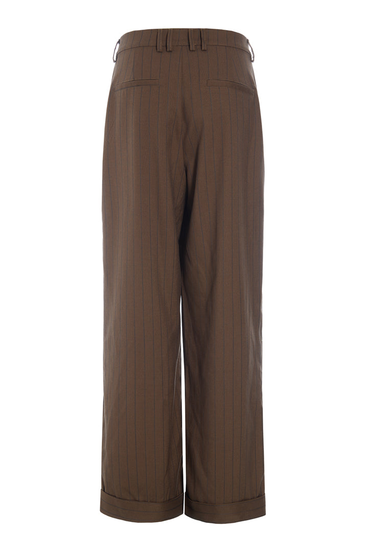 HUNKØN Irena Trousers Bukser Brown