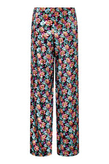 HUNKØN Iza Velour Trousers Bukser Flowerbomb Art Print