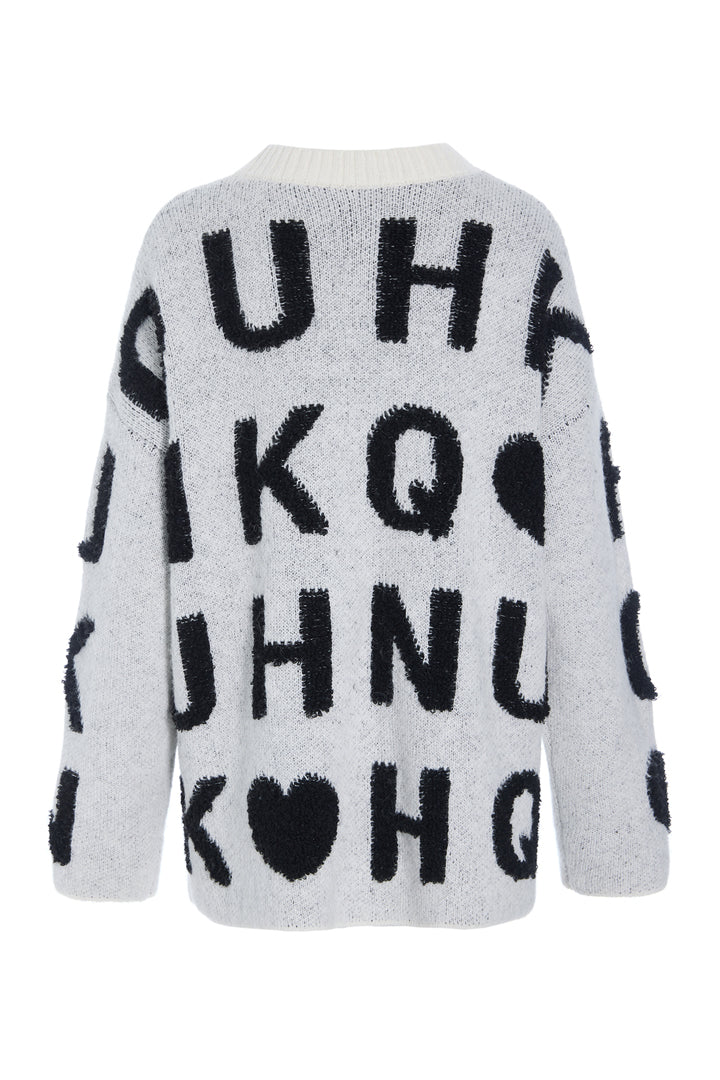 HUNKØN Jenny Knit Cardigan Cardigans White