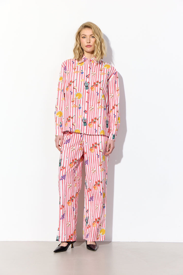 HUNKØN Jess Trousers Bukser Picnic Art Print