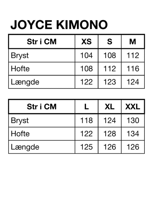 HUNKØN Joyce kimono Kimonoer Black