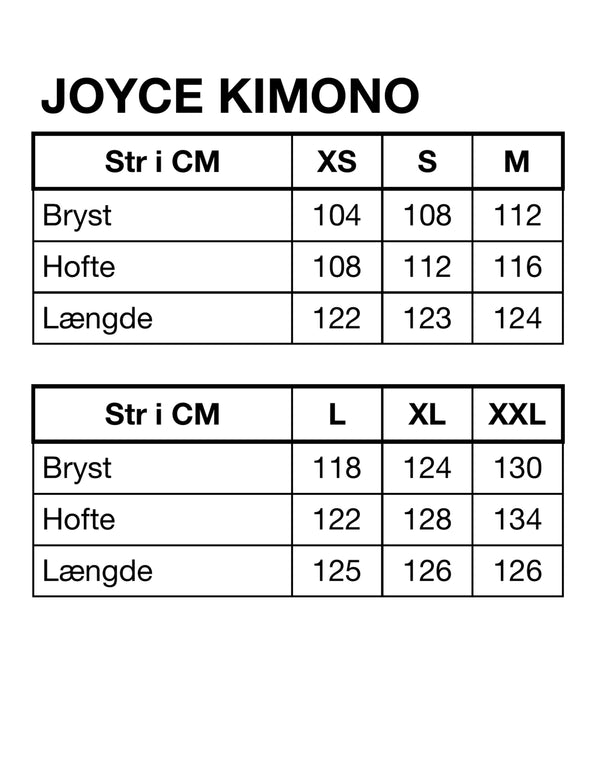 HUNKØN Joyce kimono Kimonoer Black