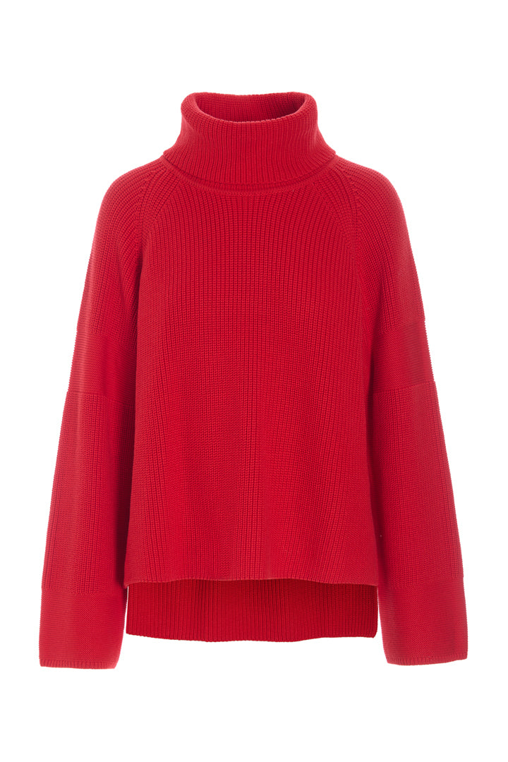 HUNKØN Jules Knit Blouse Bluser Red