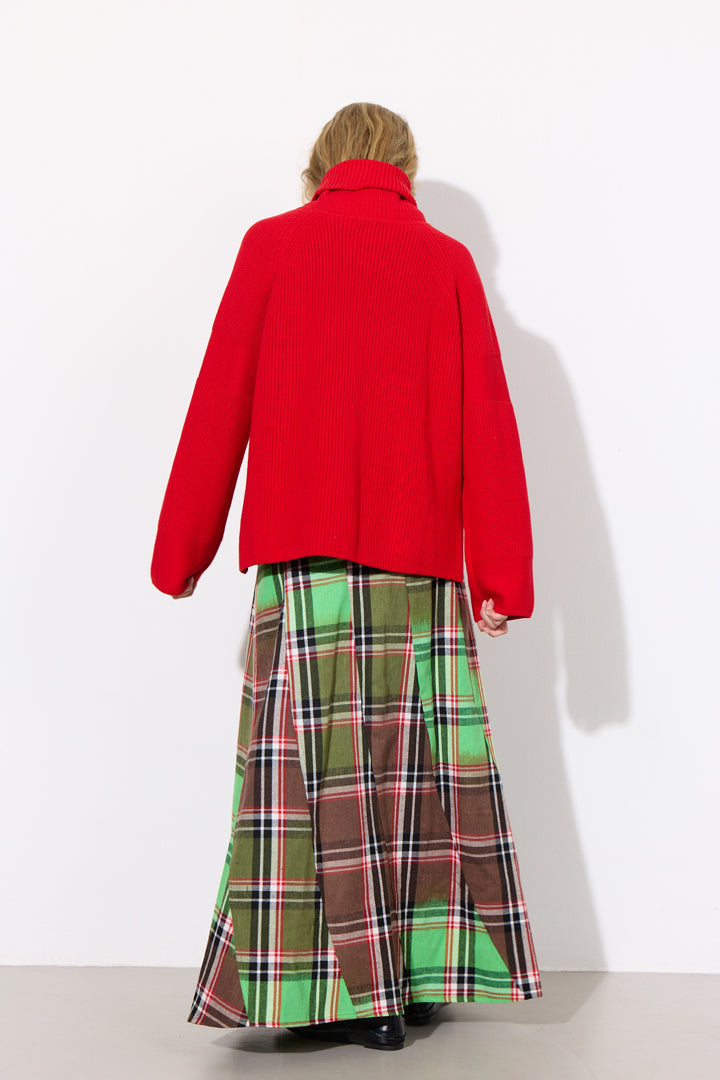 HUNKØN Jules Knit Blouse Bluser Red