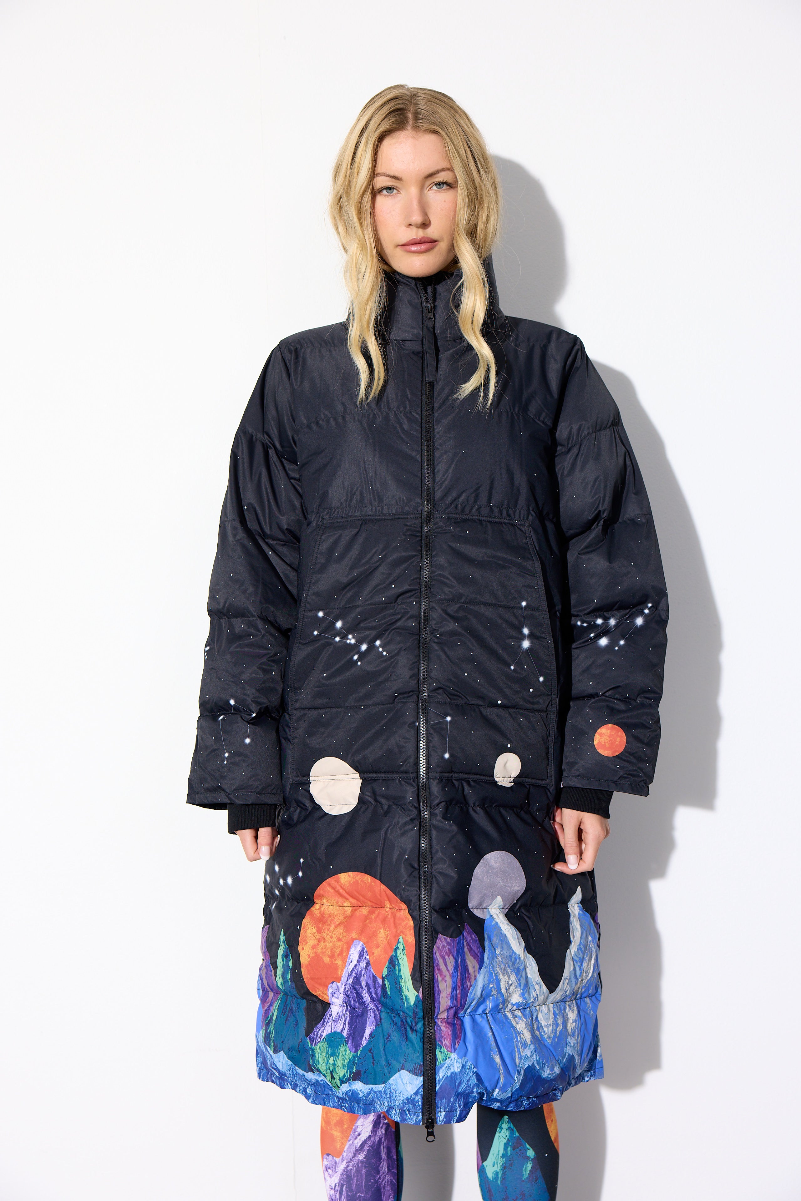 HUNKØN Justice Jacket Jakker Outer Space Art Print