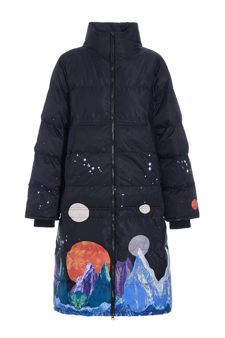 HUNKØN Justice Jacket Jakker Outer Space Art Print