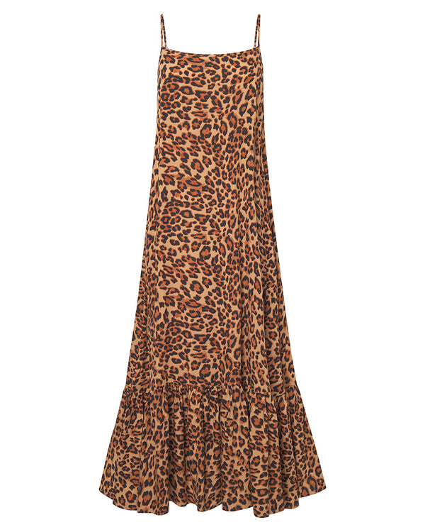 HUNKØN Kate Dress Kjoler Leopard