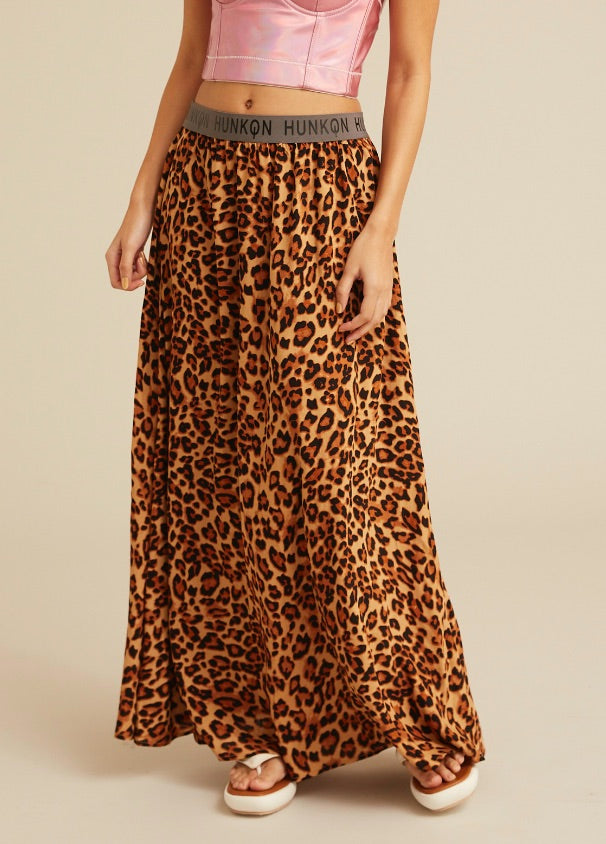 HUNKØN Kate Skirt Nederdele Leopard