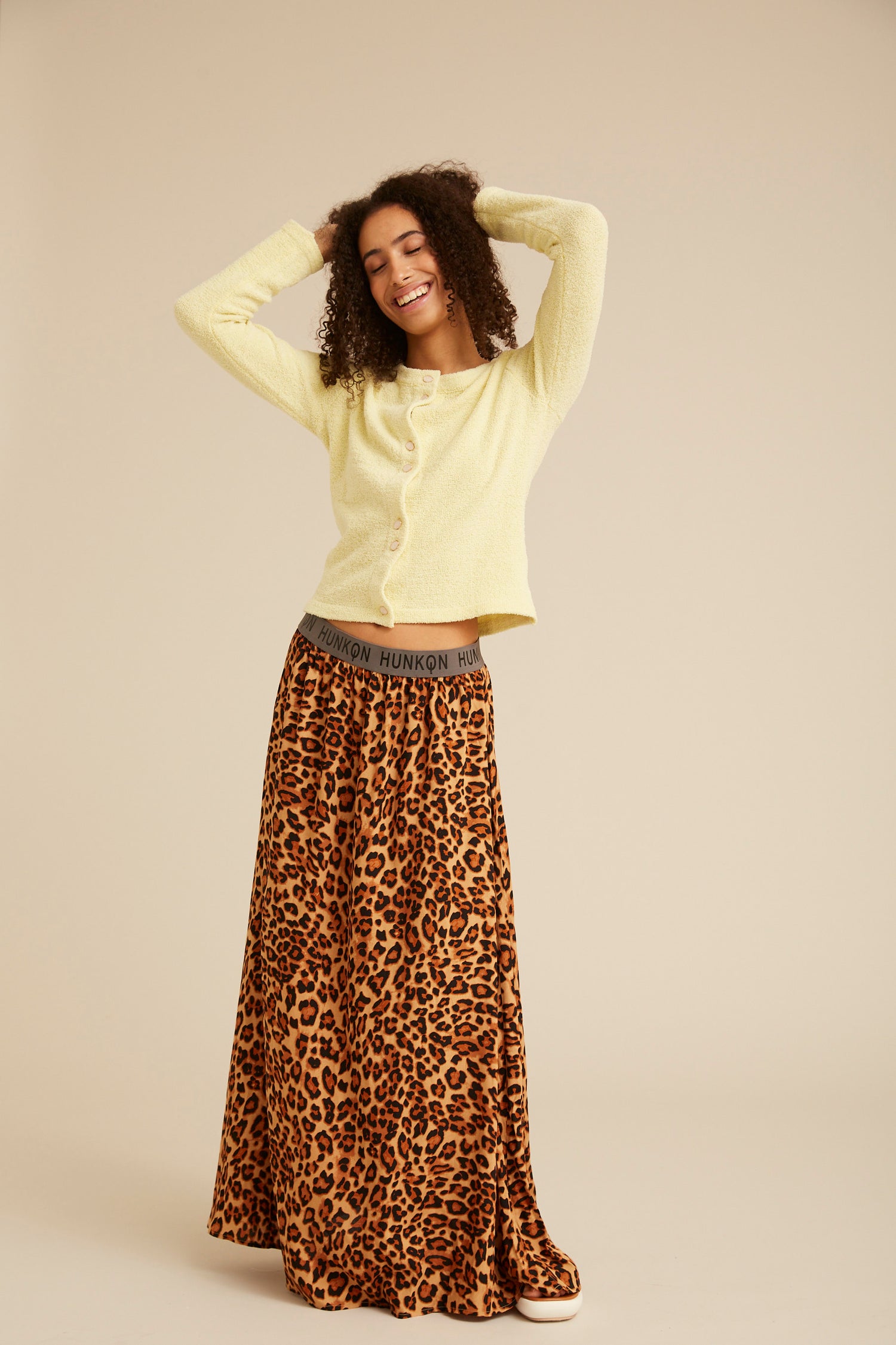 HUNKØN Kate Skirt Nederdele Leopard