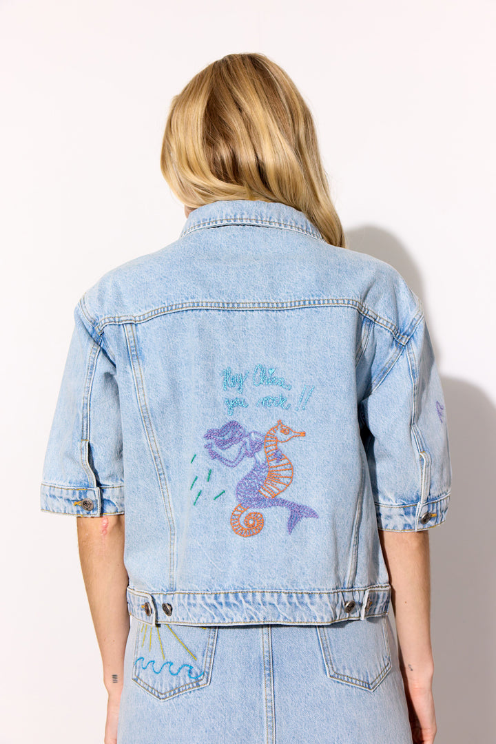 HUNKØN Kenna Denim Jacket Jakker Light Denim