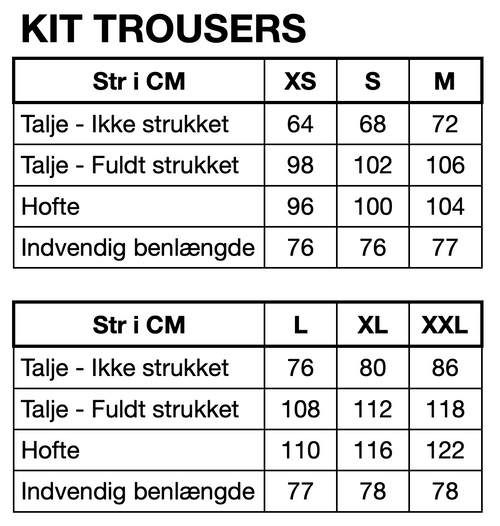 HUNKØN Kit trousers Bukser Black