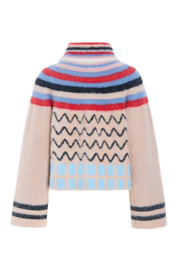 HUNKØN Kitti Knit Blouse Bluser Loud Leo