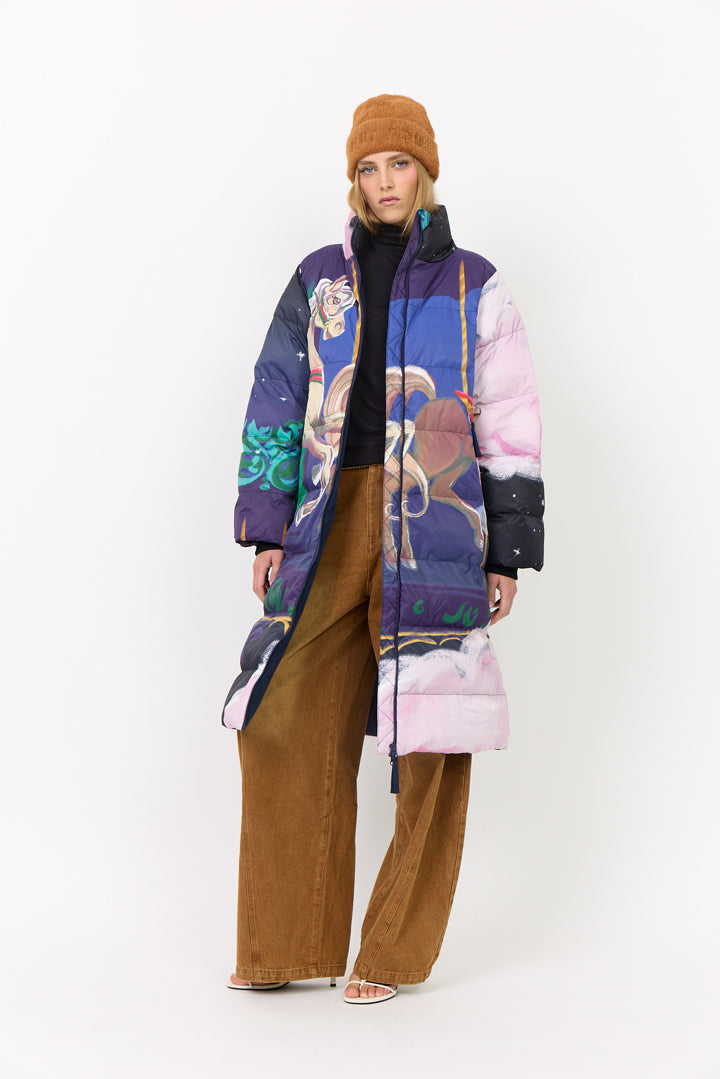 HUNKØN Kiwi Coat Frakker Dream Fairground Art Print