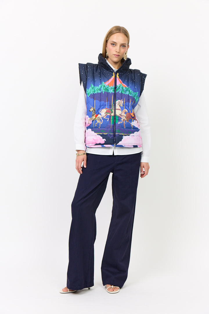 HUNKØN Kiwi Short Vest Vests Dream Fairground Art Print