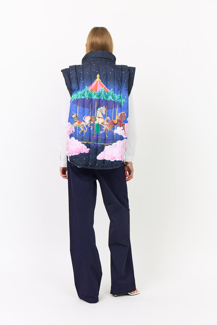 HUNKØN Kiwi Short Vest Vests Dream Fairground Art Print